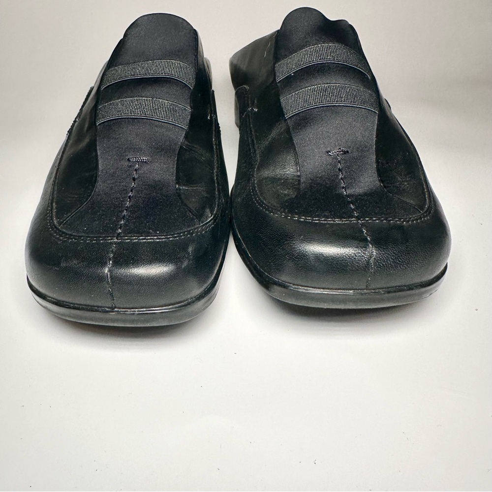 Nine West Women’s Renny Black Leather Slip On Mules Shoes. Size 9… - Picture 3 of 8